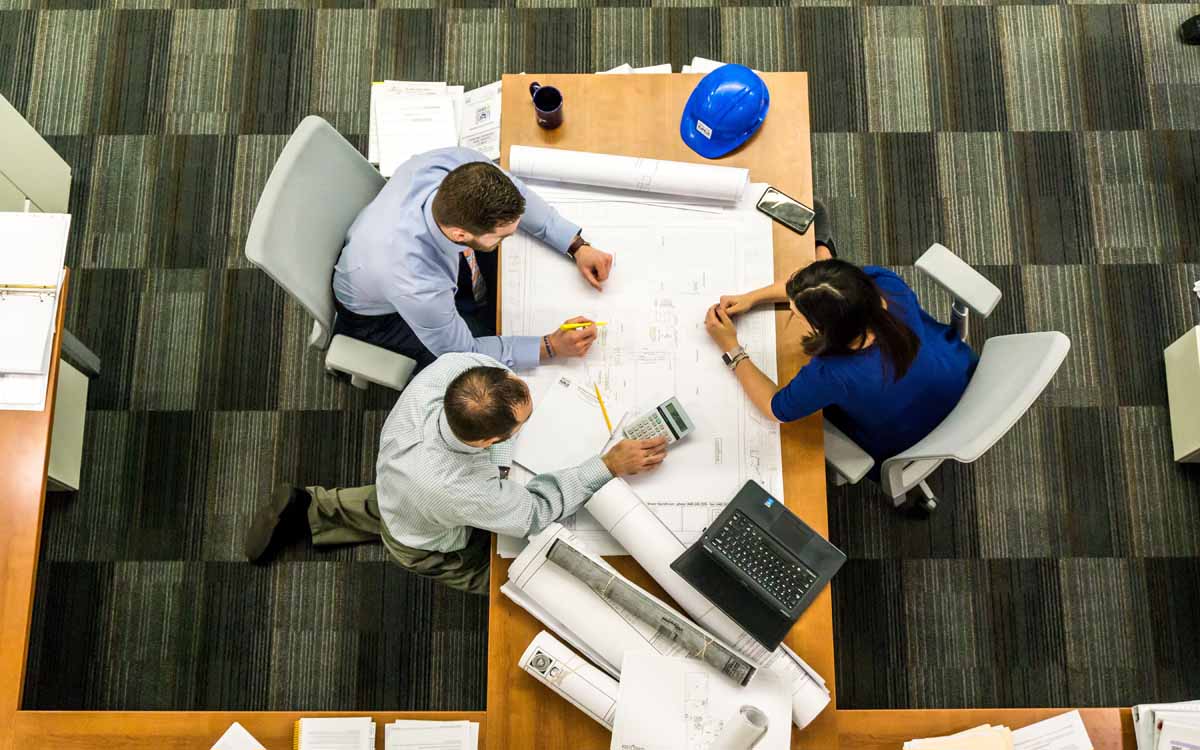 Aquasco engineering consultancy team reviewing project plans